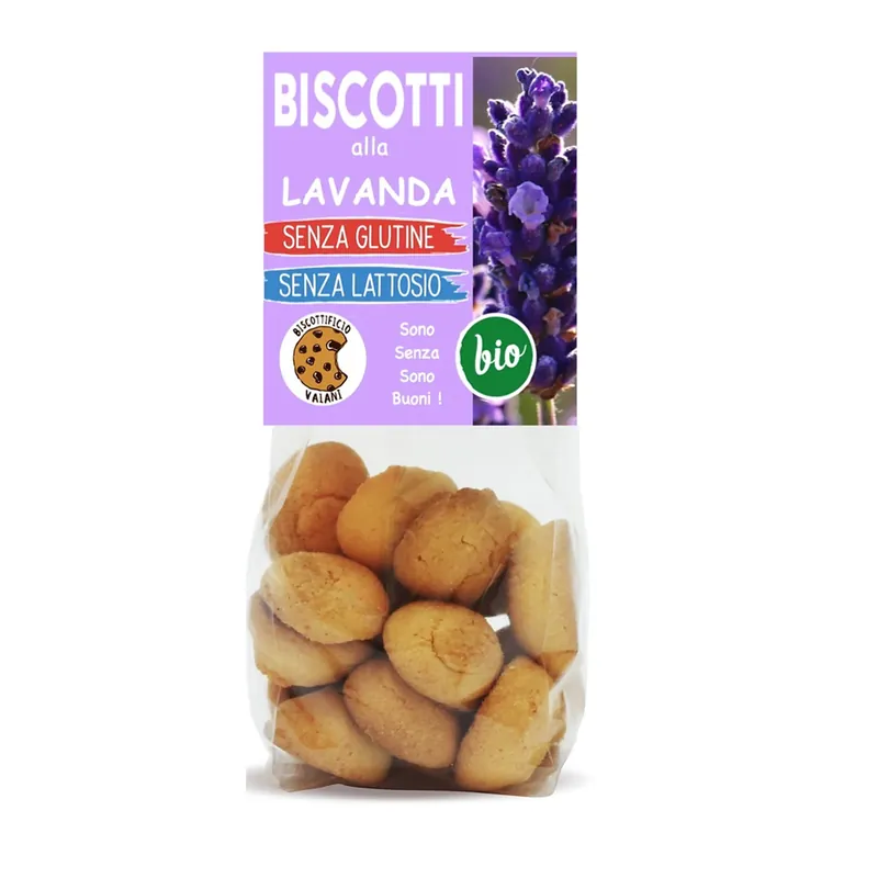 Biscuiti bio cu lavanda si ciocolata, 200 g, Biovicta