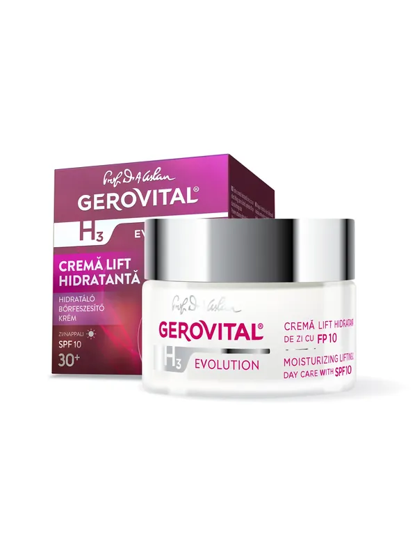 Crema Lift Hidratanta SPF10 Gerovital H3 Evolution, 50 ml, Farmec