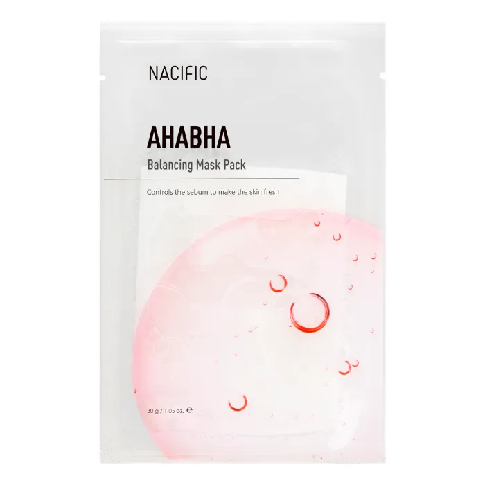 Masca de fata exfolianta cu AHA si BHA Balancing Mask Pack, 1 bucata, Nacific