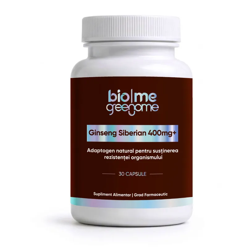 Ginseng Siberian, 400mg+, 30 capsule, Biome