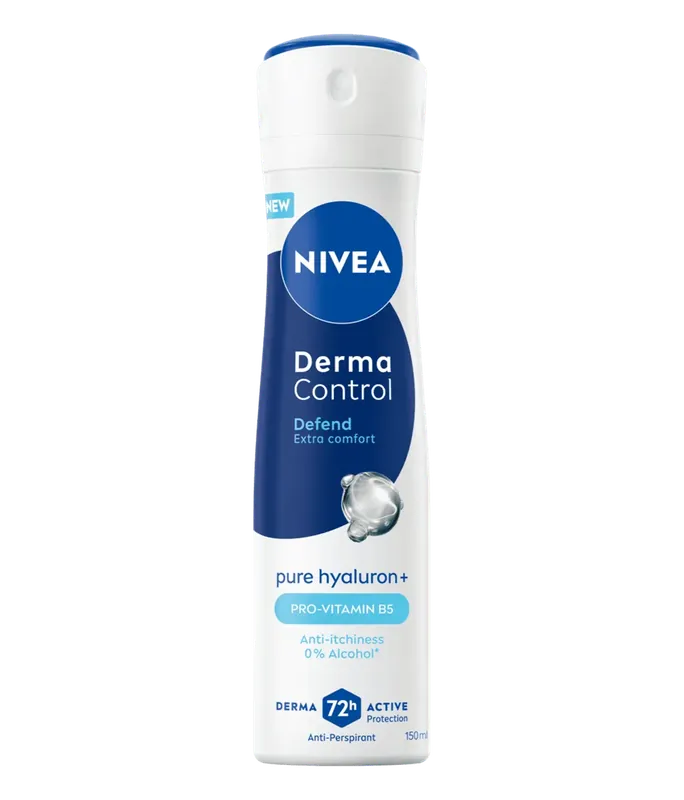 Deodorant spray antiperspirant pentru femei Derma Control Defend, 150 ml, Nivea