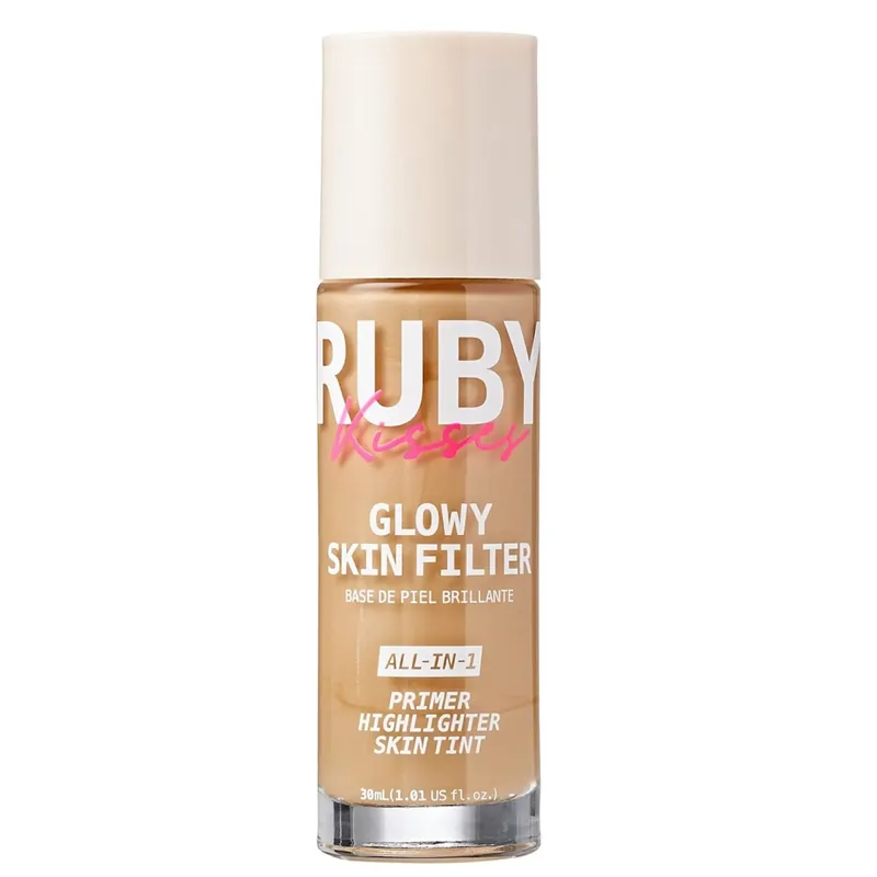 Fond de ten 3 in 1 Glowy Skin Filter Medium, 30 ml, Ruby Kisses