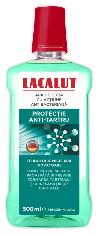 Apa de gura micelara protectie antitartru, 500ml, Lacalut