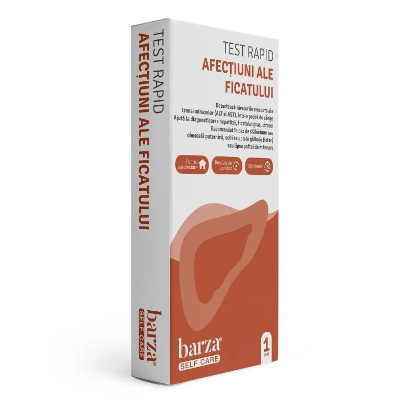 Test rapid afectiuni ale ficatului Self Care, 1 bucata, Barza