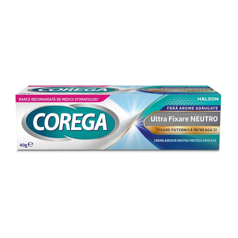 Crema adeziva pentru proteza dentara Neutro Corega, 40 g, Haleon