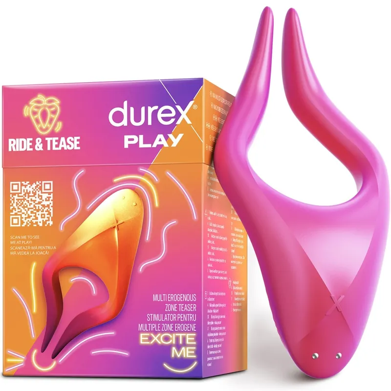 Stimulator cu vibratii Ride & Tease, 1 bucata, Durex