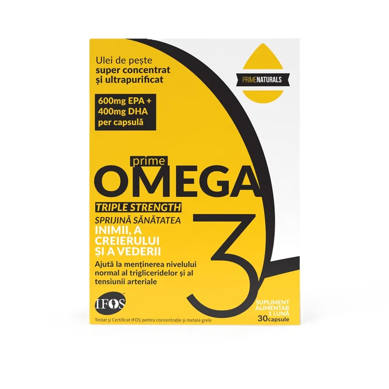 Prime Omega 3 Triple Strenght, 30 capsule, Prime Naturals
