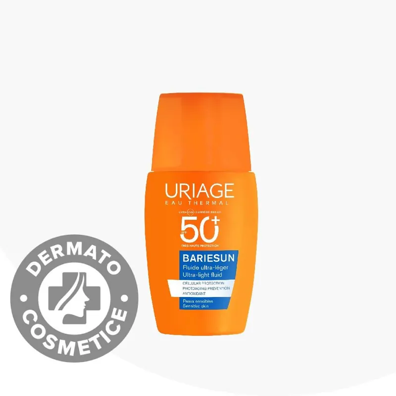 Uriage Bariesun Fluid ultra lejer protecție solară pentru față SPF50, 30ml