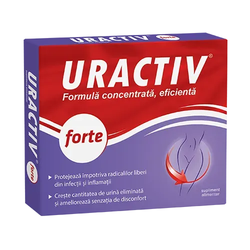 Uractiv forte, 10 capsule si test cadou, Fiterman Pharma