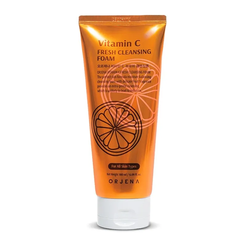 Spuma de curatare pentru luminozitate Vitamin C Fresh Cleansing Foam, 180 ml, Orjena