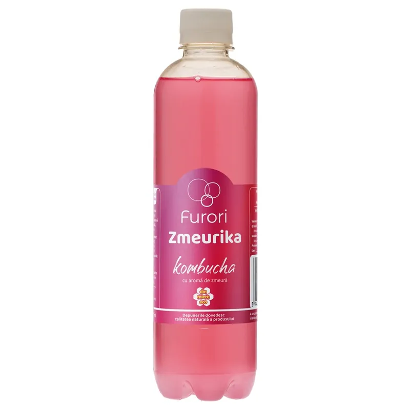 Kombucha cu aroma de zmeura Zmeurika, 500 ml, Furori