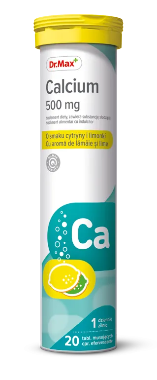Dr. Max Calciu 500mg, 20 comprimate efervescente