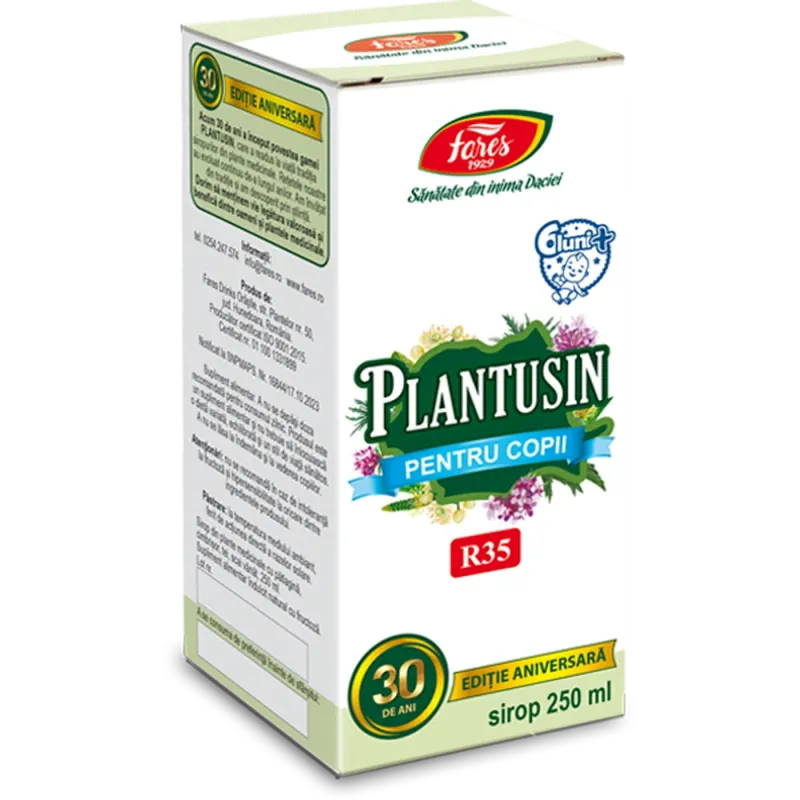 Plantusin sirop pentru copii (R35) 250ml, Fares