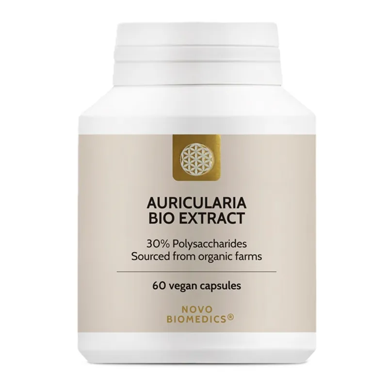 Extract de ciuperci bio Auricularia, 60 capsule, Novo Biomedics