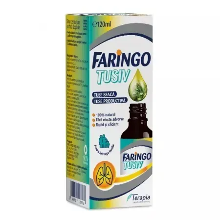 Sirop pentru tuse Faringo Tusiv, 120 ml, Terapia