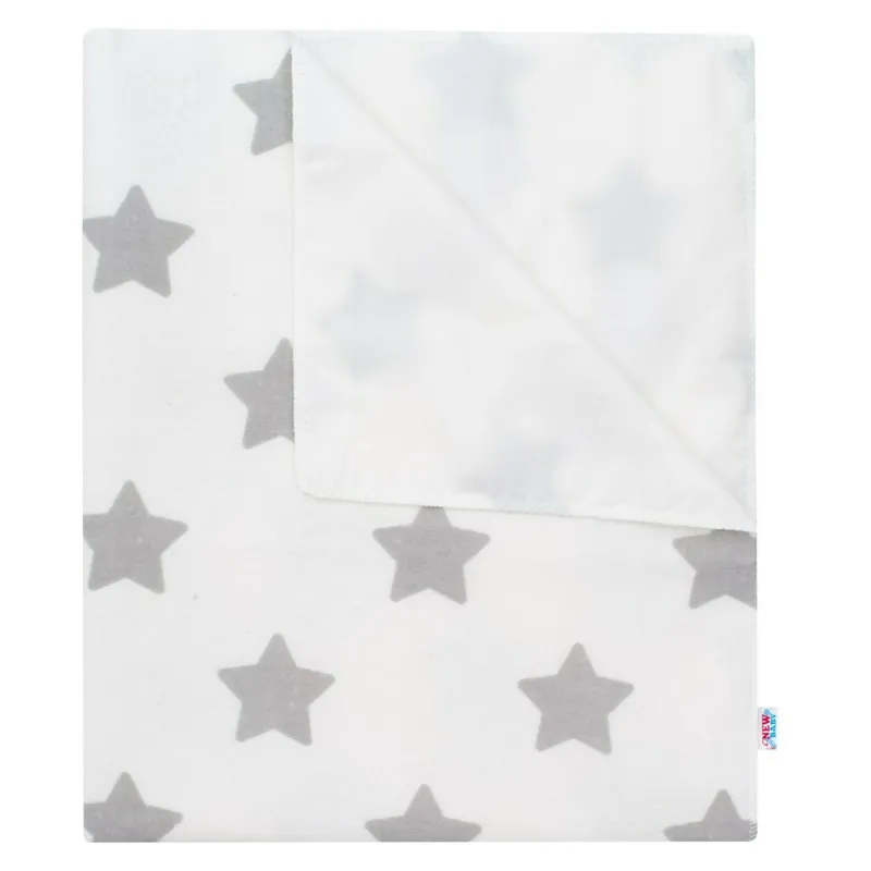 Scutec impermeabil din flanel, Cu multiple intrebuintari, Dimensiune 57x47 cm, New Baby, Stars