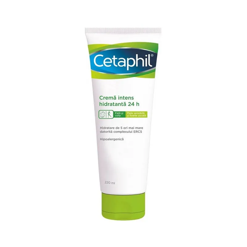 Crema intens hidratanta 24h, 220ml, Cetaphil