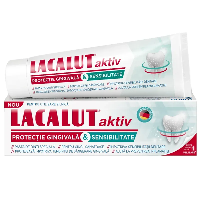 Lacalut Pasta de dinti Protectie si Sensibilitate, 75 ml, Zdrovit