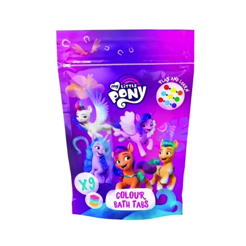 Tablete colorate pentru baie My Little Pony, 9 bucati x 16 g, Edg