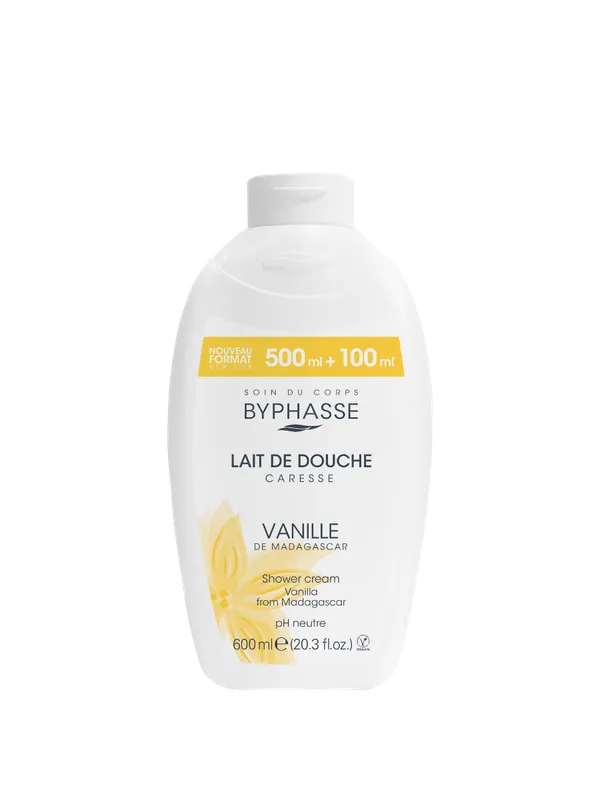 Crema de dus cu vanilie Caresse, 600ml, Byphasse