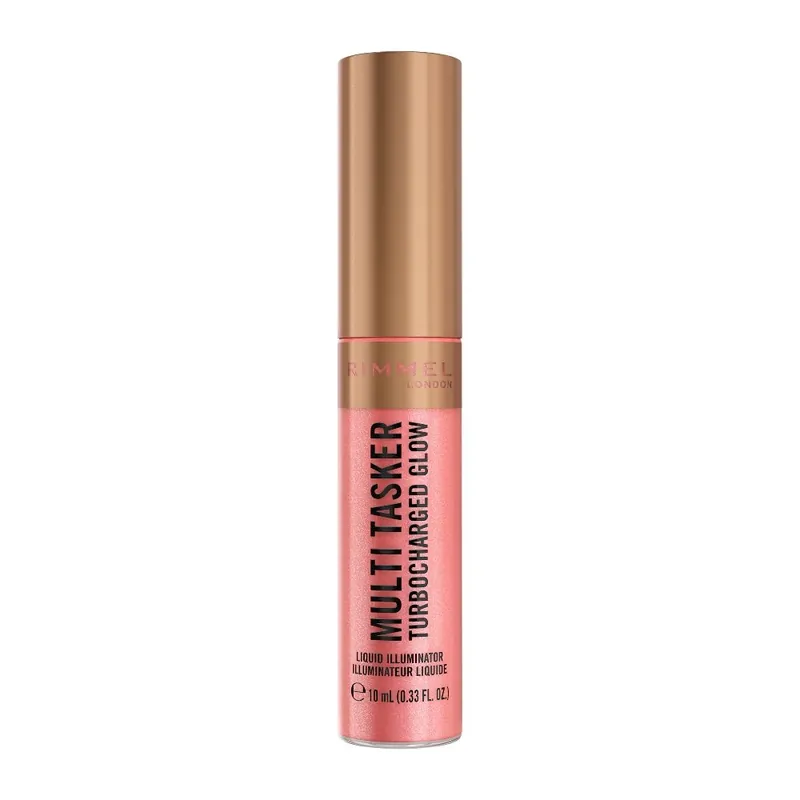 Iluminator lichid multifunctional Turbocharged Glow Nr. 002 Rosy Rebel, 10ml, Rimmel London