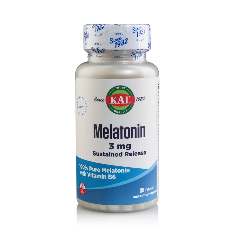 Melatonina Kal, 3 mg, 30 tablete cu eliberare prelungita, Secom