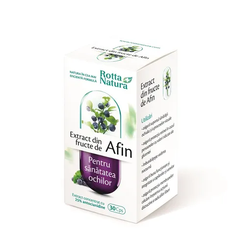 Rotta Natura Extract Fructe Afin 30 Cps 30buc