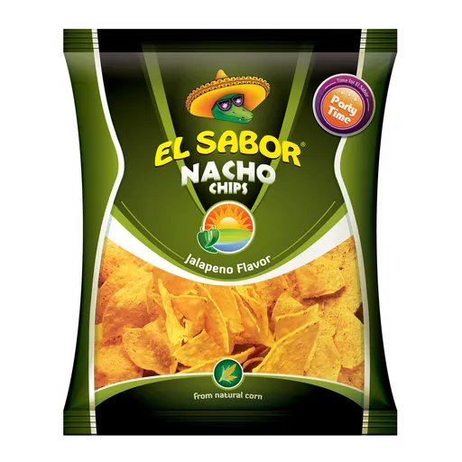 El Sabor Nacho Chips Jalapeno 225g
