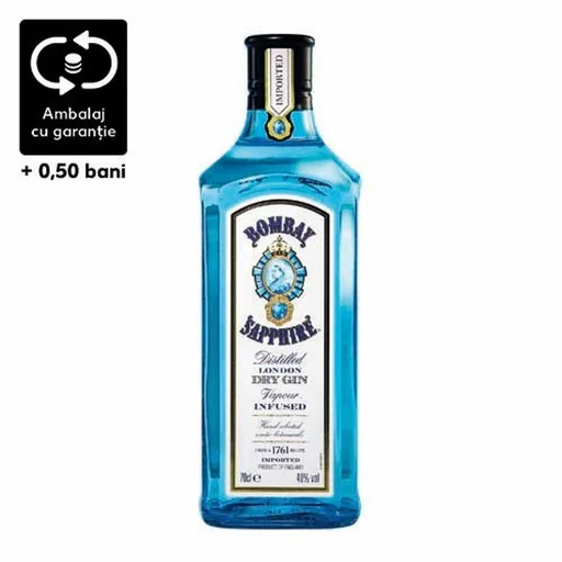 Bombay Sapphire Dry Gin Sapphire Pahar 700ml