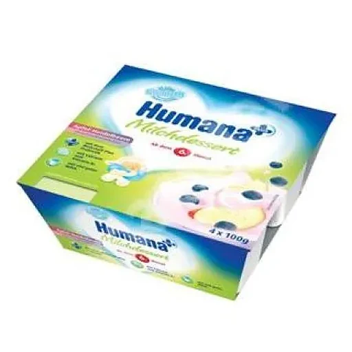 Humana Desert Iaurt Banana 4x100g