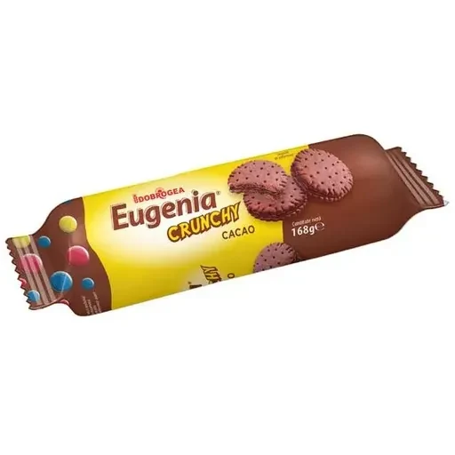 Eugenia Crunch Biscuiti Cream Cacao Rom 168g