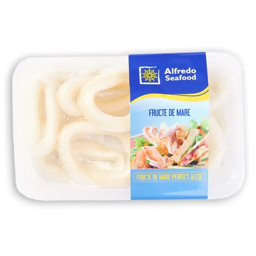 Alfredo Seafood Seafood Calamari Inele Pane 500g
