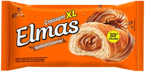 Elmas Croissant XL Umplut Cream Caramel Sarat Cu_sare 80g