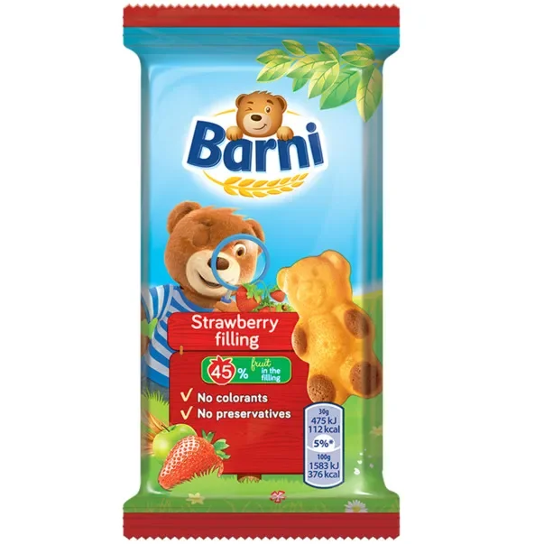 Best Cake Cake Prajitura Mini Bob Capsuni 30g