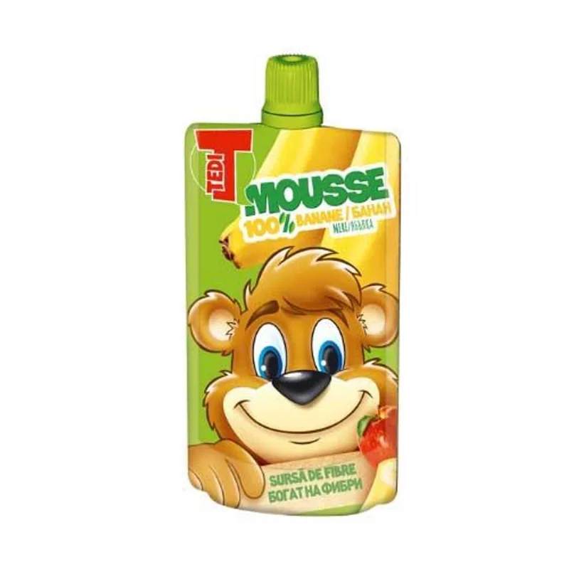 Tedi Mousse Banana Piure Fr 100g 0%