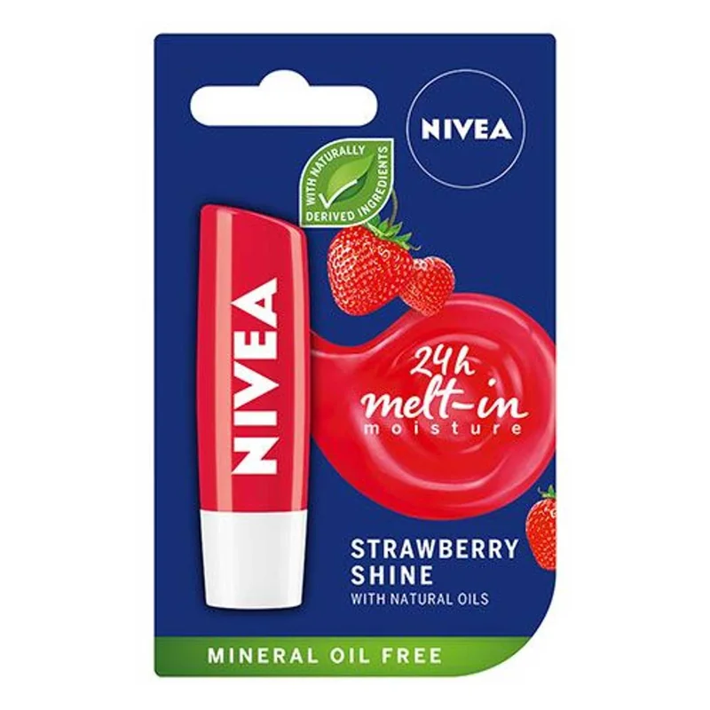 Nivea Balsam Buze Capsuni Shine 1buc
