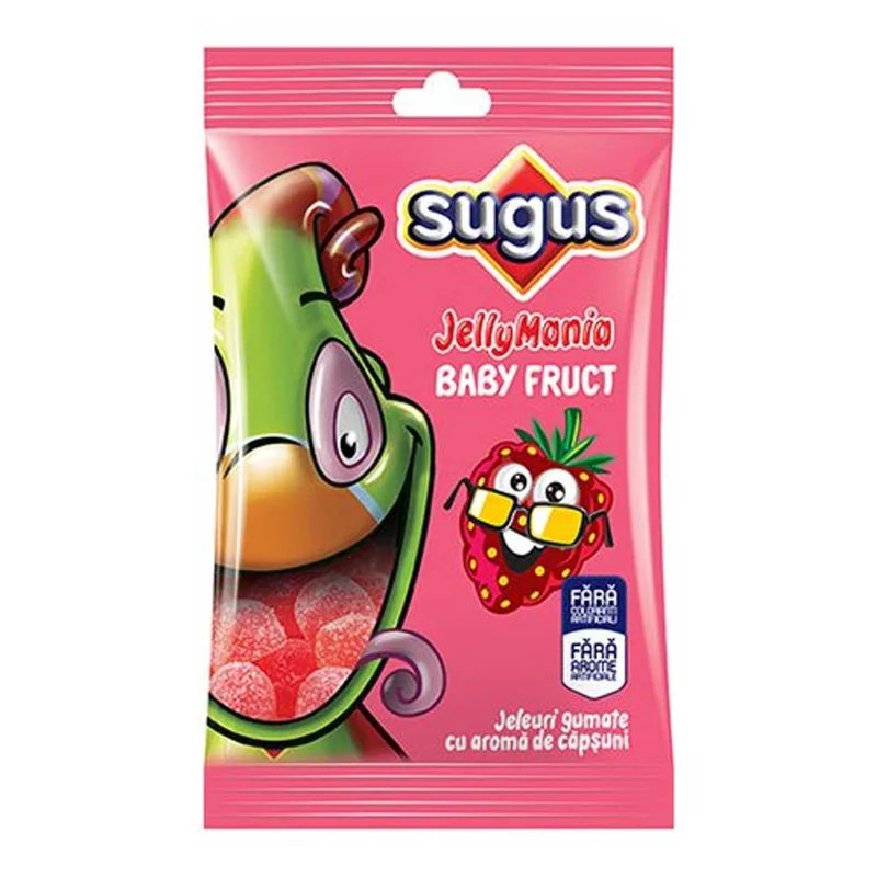SUGUS Jellymania Baby Fruct Jeleuri Gumate Capsun Bebe 75g