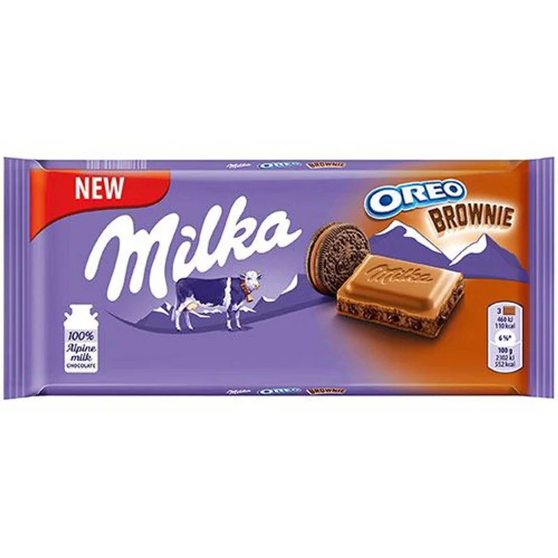 Milka Ciocolata Oreo Brownie Tableta 100g
