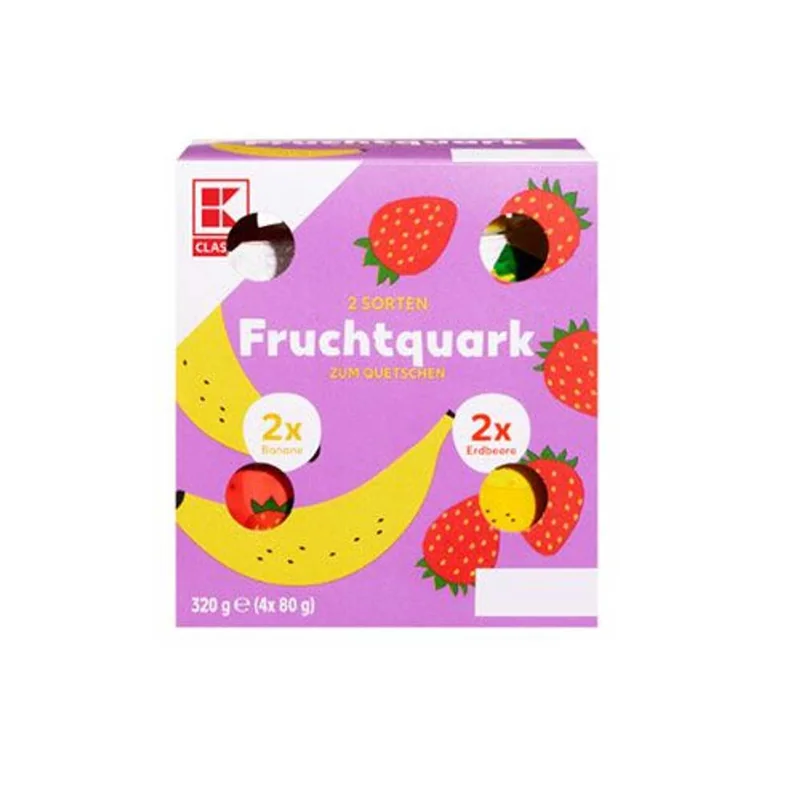 Klc Quark Capsuni Banana 4x80g