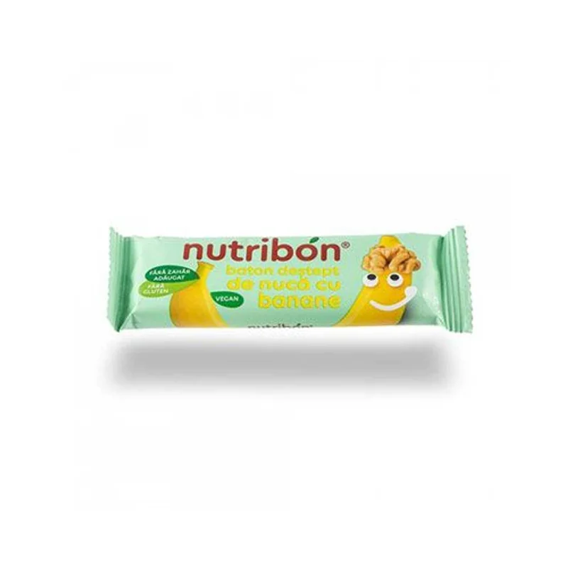 Nutribon Baton Nuca Banana Capsuni 30g