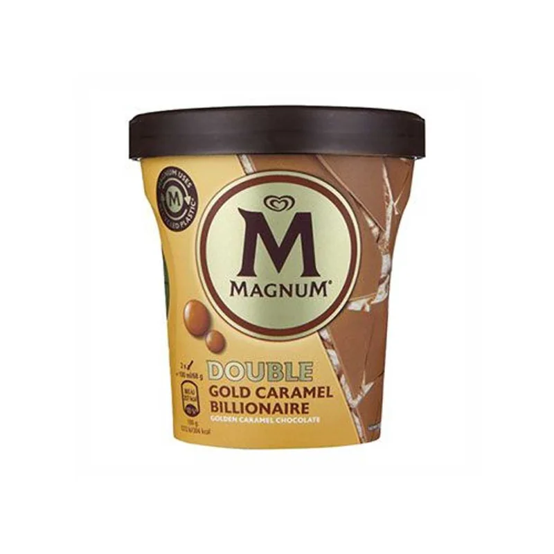 Magnum Inghetata Dublu Caramel Double Gold Billionaire 440ml