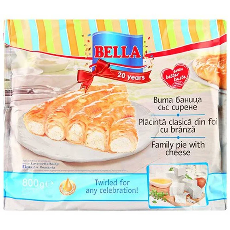 Bella Placinta Clasica Branza 800g