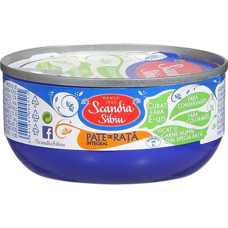 Scandia Sibiu Pate Ficat Int Rata26 120g 26%