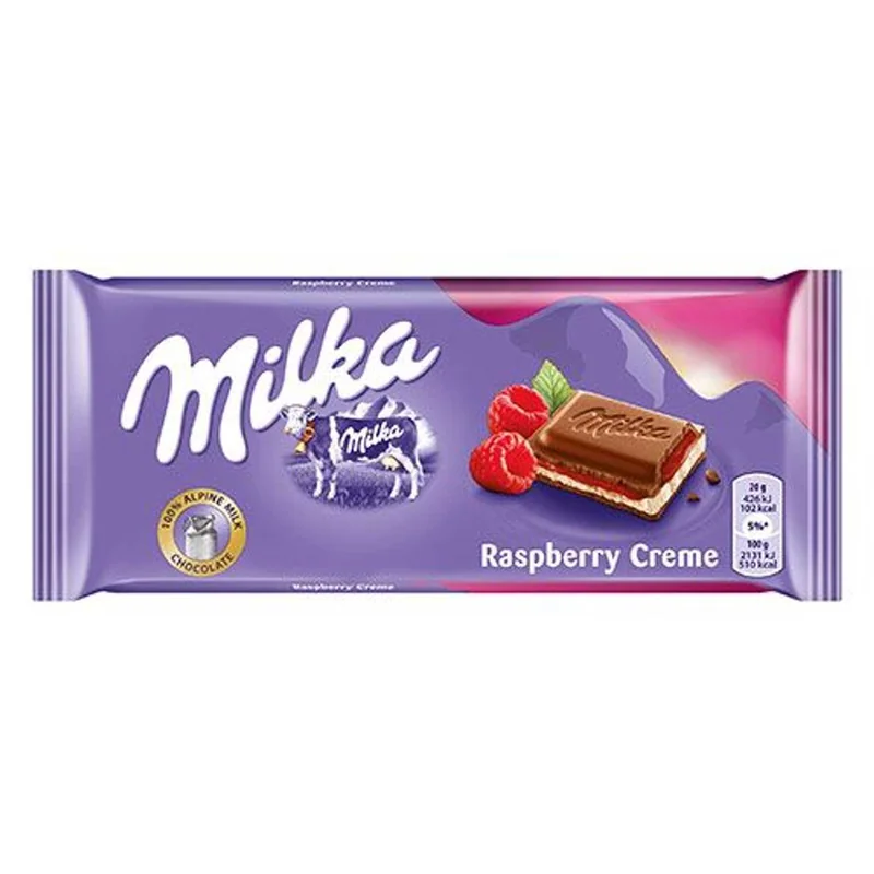 Milka Ciocolata Cream Zmeura 100g