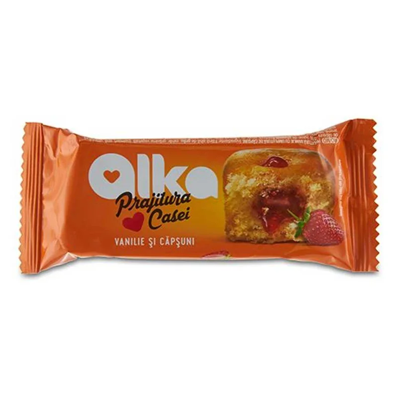 Alka Prajitura Casei Gem Capsuni 35g