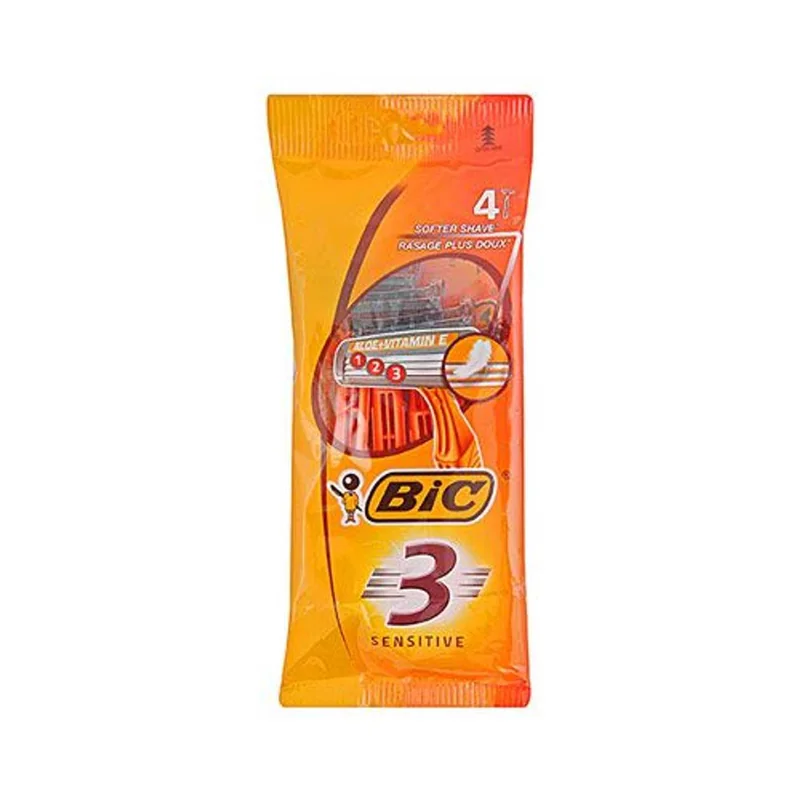 BIC 3 Sensitive Aparate Ras 4buc