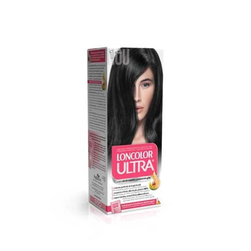 LONCOLOR Ultra Vopsea Negru Par Stralucire