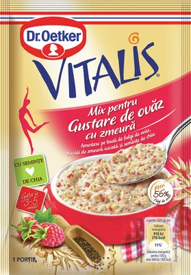 Dr. Oetker Vitalis Mix Gustare Ovaz Zmeura 55g