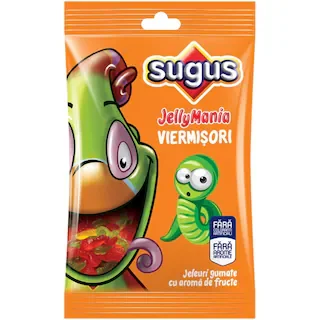 Sugus Jeleuri Gumate Fructe Forma Viermisori 75g