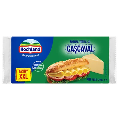 Hochland Branza Topita Cascaval 40 Felii 700g